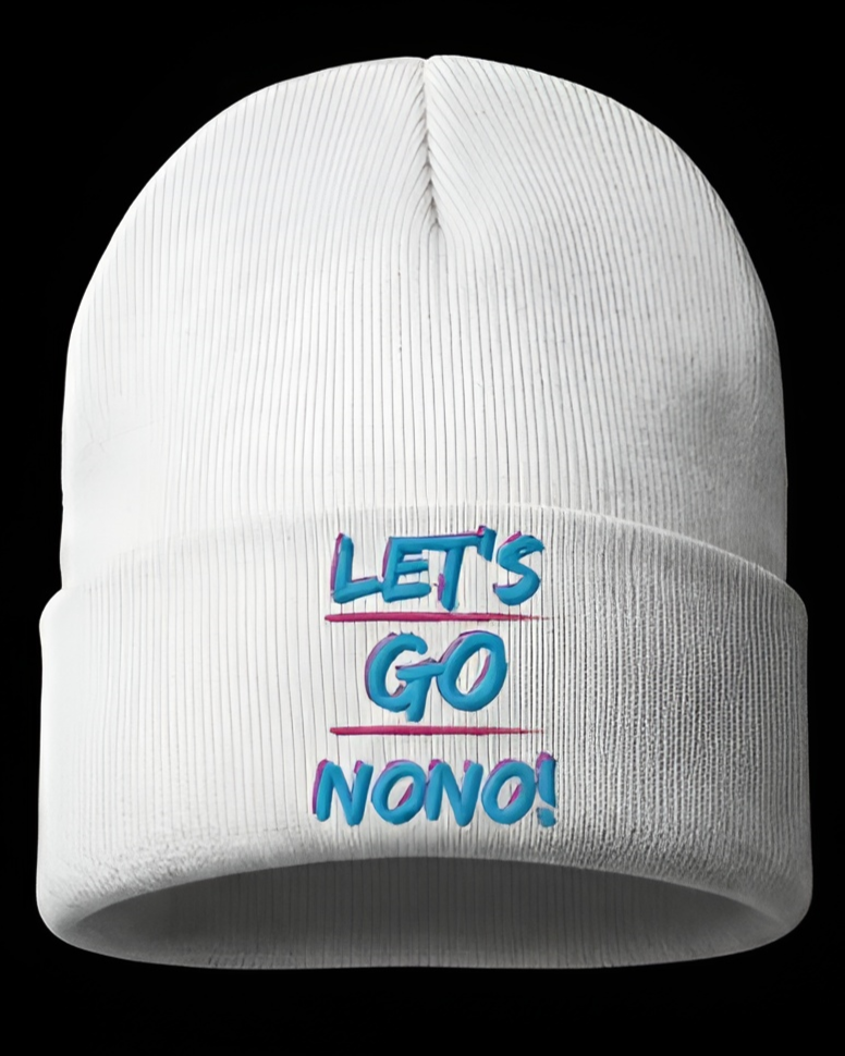 Lets Go Nono Cheer and Chant Beanie