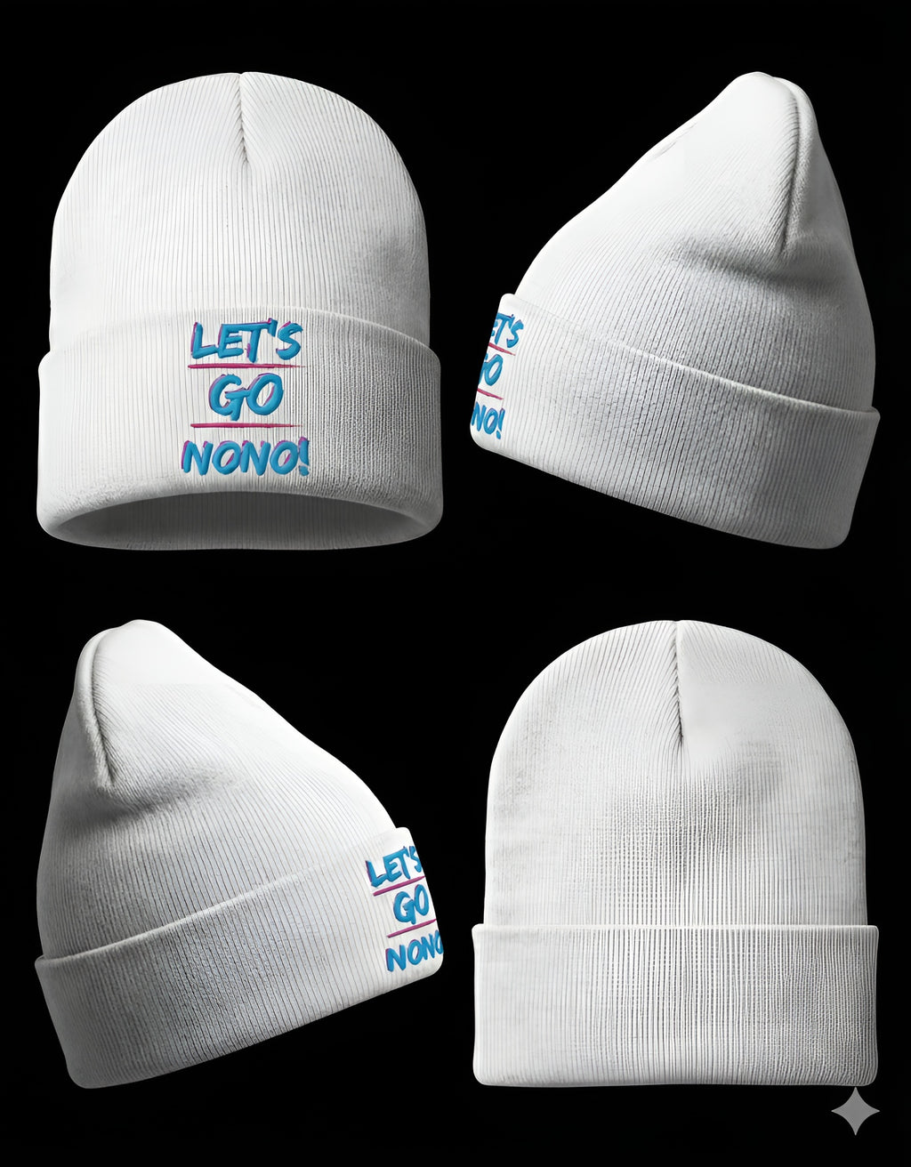 Lets Go Nono Cheer and Chant Beanie