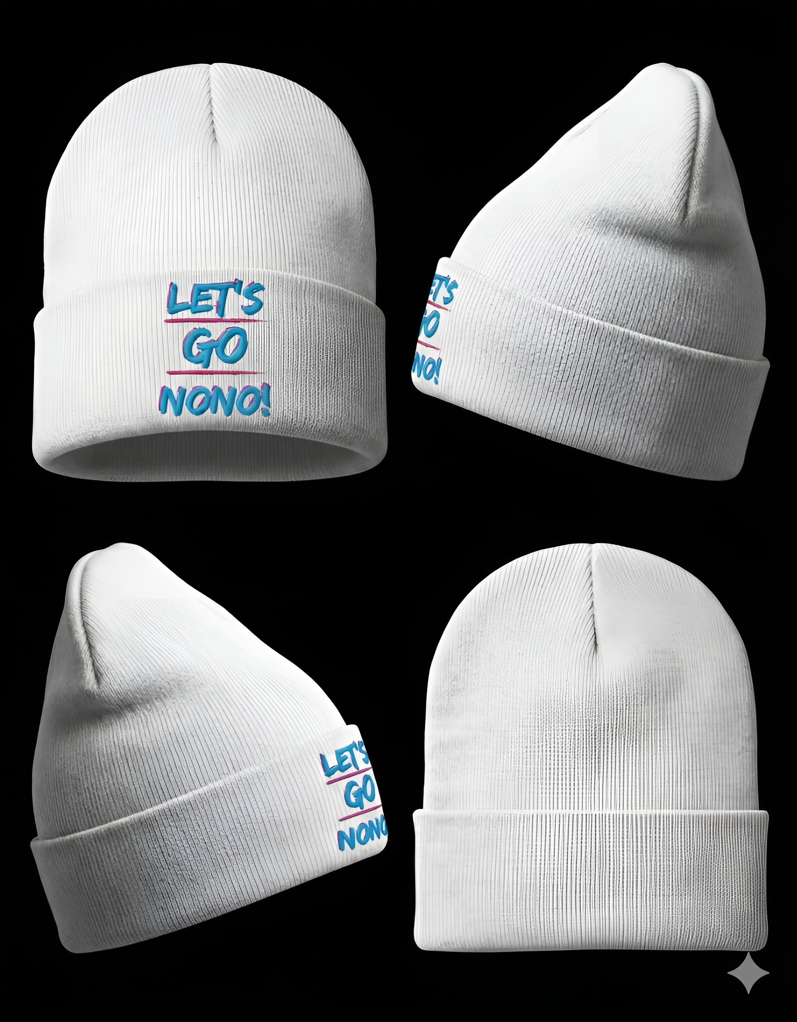 Lets Go Nono Cheer and Chant Beanie