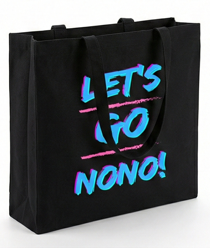 Let's Go Nono Cheer and Chant Recycled Canvas Bag