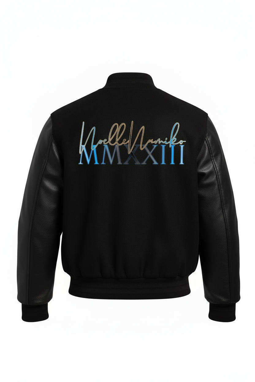 Letterman Jacket with Noelle Namiko Back Logo