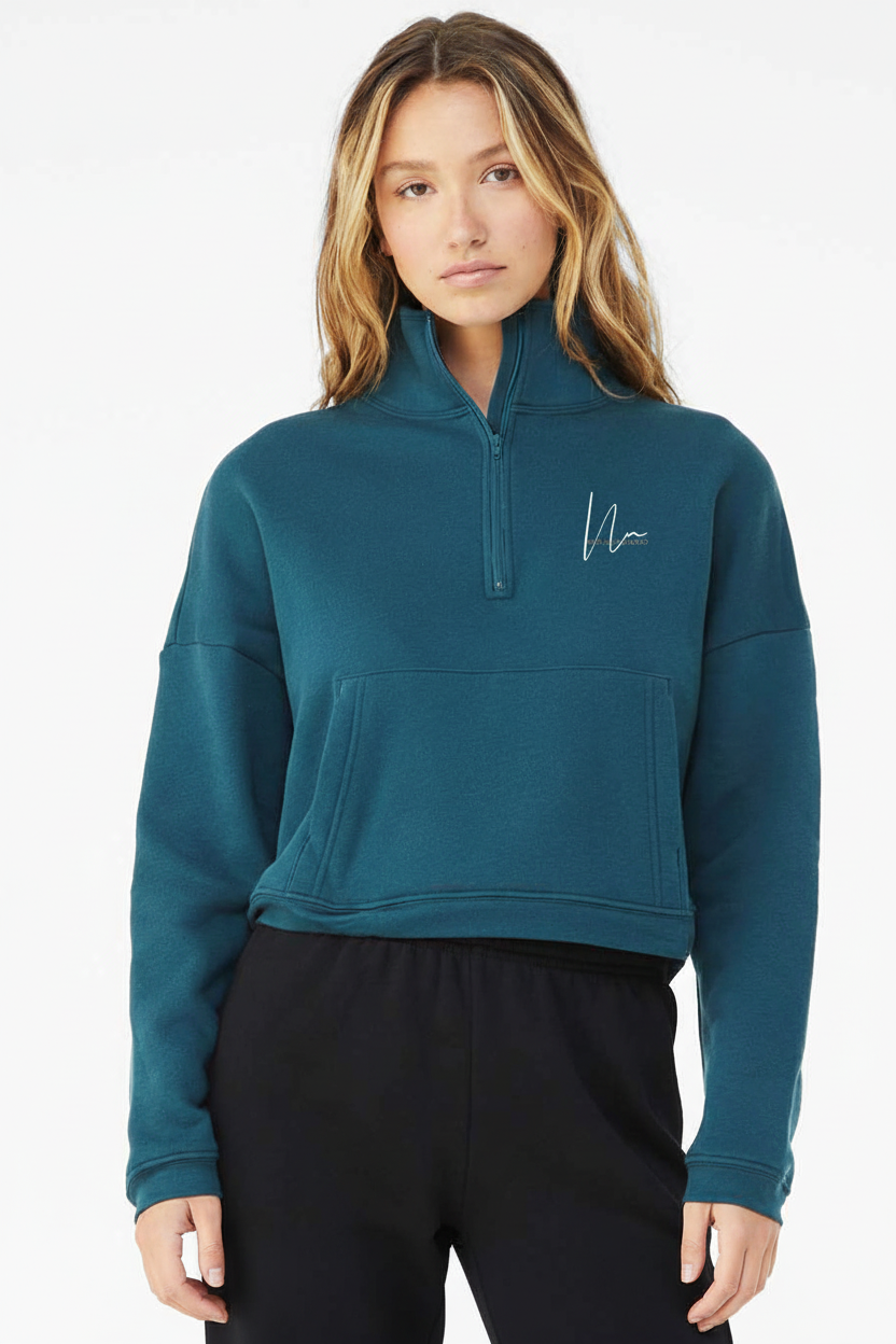 Quarter-Zip with Noelle Namiko Logo Mockup