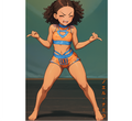 Step Up original artwork reference for black Tsunami anime tee