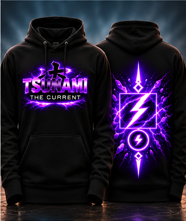 Front and back garment preview without Pure & Powerful tagline