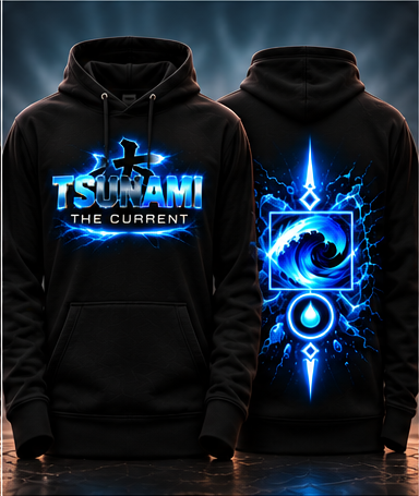 Front and back garment preview without Pure & Powerful tagline