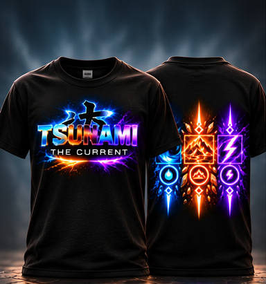 Front and back garment preview without Pure & Powerful tagline