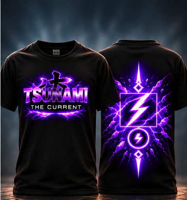 Front and back garment preview without Pure & Powerful tagline