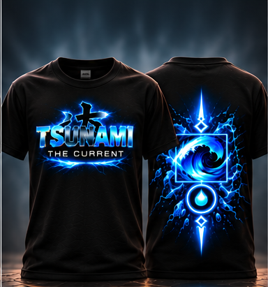 Front and back garment preview without Pure & Powerful tagline
