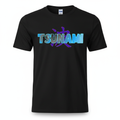 Tsunami T-Shirt Mockup - Large Centered Logo