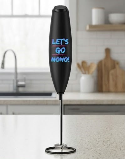 Let's Go Nono Cheer and Chant Handheld Coffee Foam Milk Frother