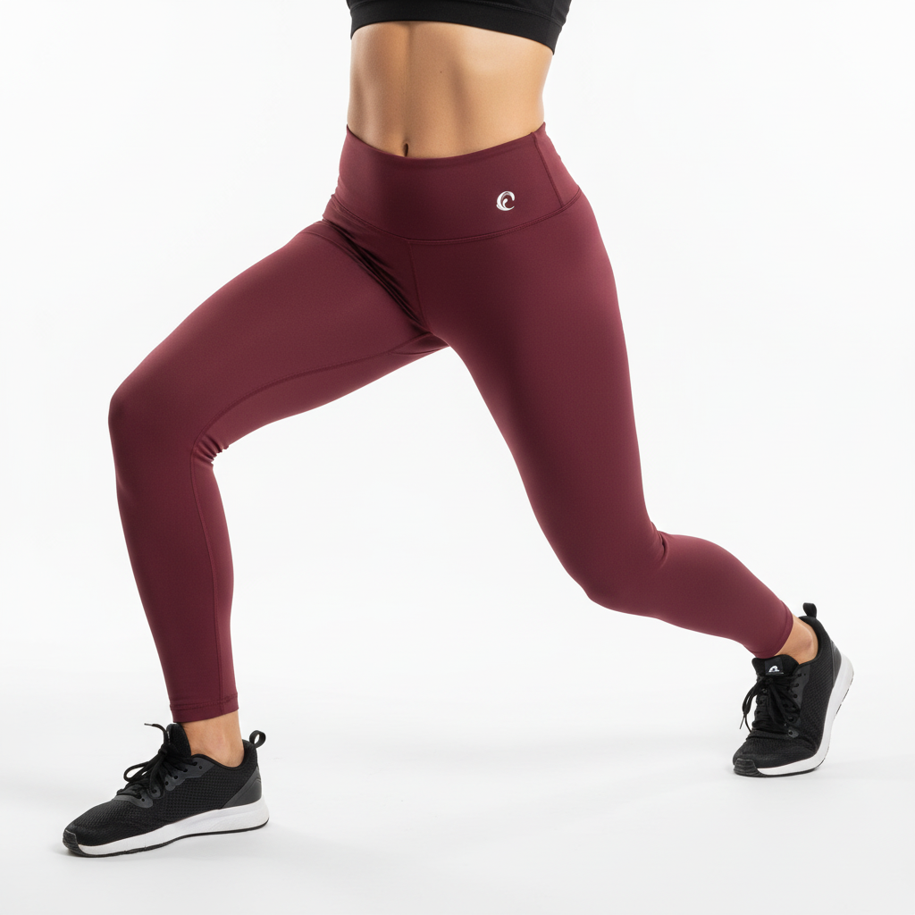 Wave Dancewear Leggings with Waistband Logo